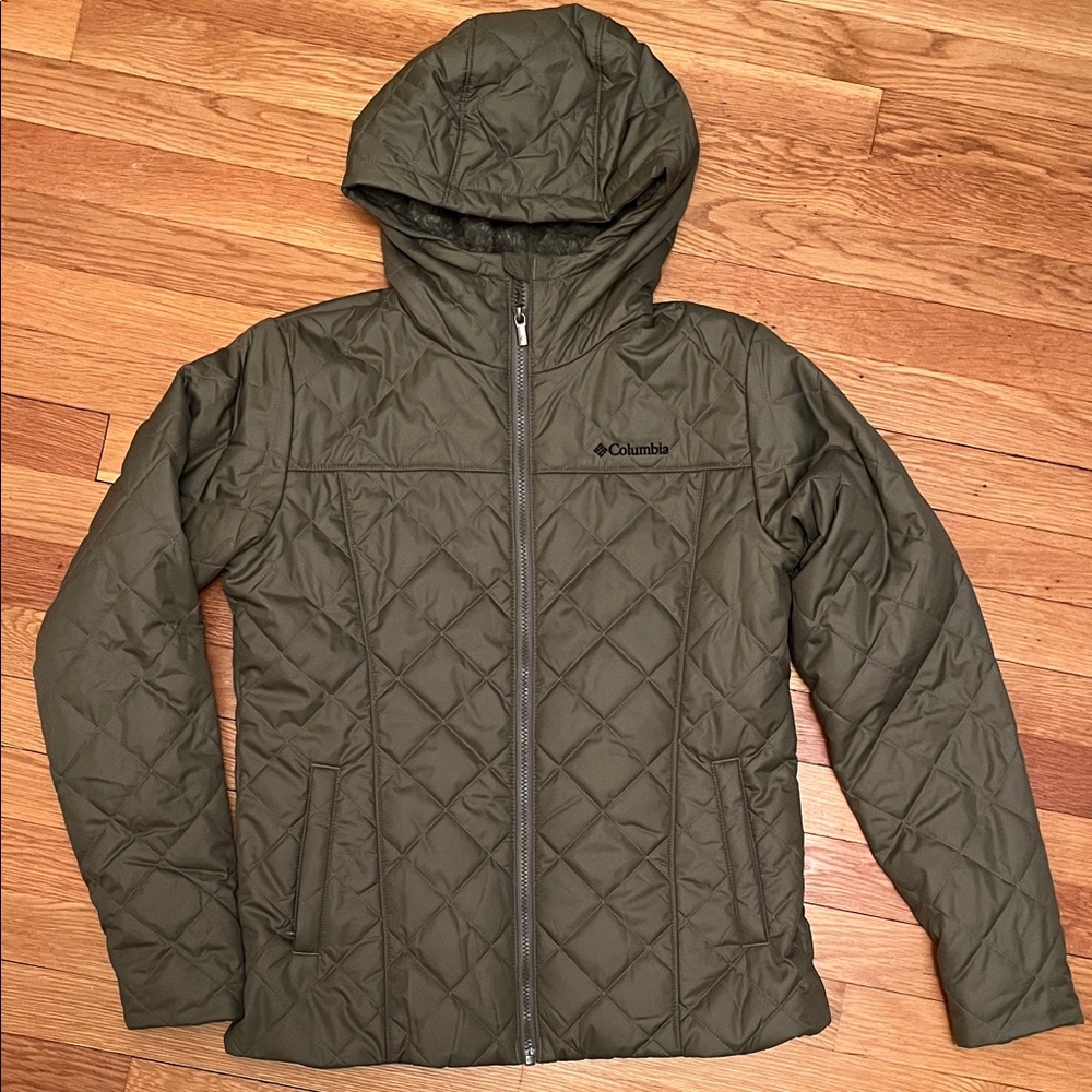 Columbia Cooper Crest II Hooded Jacket Green - Size Medium - New without Tags